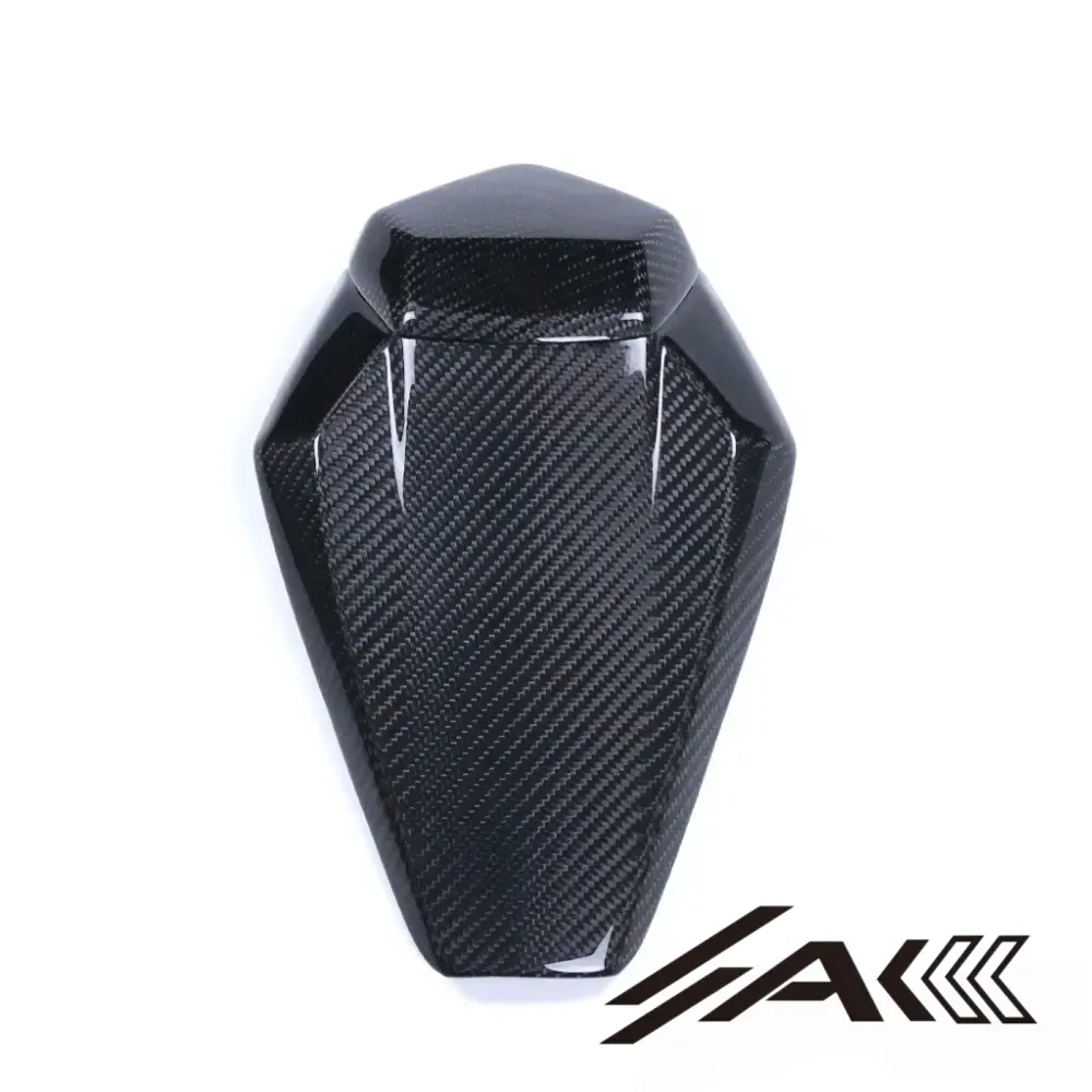 2021 Kawasaki Zx10r Carbon Rear Seat Cowl View Side profile view of AK Carbon rear seat cowl upgrade on Kawasaki ZX10R