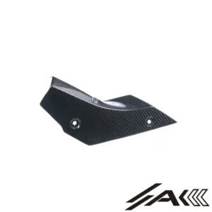 AK Carbon 100% Dry Carbon Exhaust Pipe Cover Protector Heat Shield Fairing— Fits Yamaha R1 2020-2024