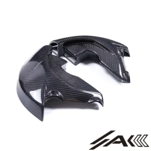 AK Carbon 100% Dry Carbon Fiber Brake Disc Air Duct Cooler Motorcycle— Fits Yamaha R1 2020-2024