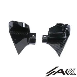 AK Carbon 100% Dry Carbon Fiber Dashboard Side Inner Instrument Covers (Not R1M)— Fits Yamaha R1 2020-2024