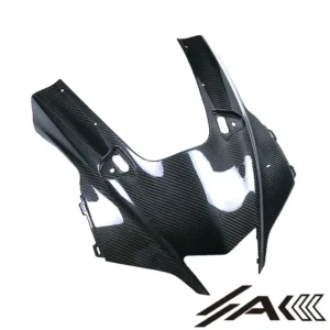 AK Carbon 100% Dry Carbon Fiber Front Headlight Fairing Nose Panel Cowl— Fits Yamaha R1 2020-2024