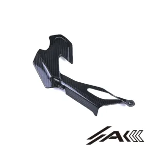AK Carbon 100% Dry Carbon Fiber R1M Chain Guard Protection Front Cover Motorcycle—Fits Yamaha R1 2020-2024