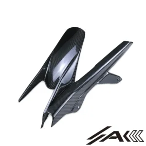 AK Carbon 100% Dry Carbon Fiber Rear Fender w/ Chain Guard—For Honda CBR650R 2024+