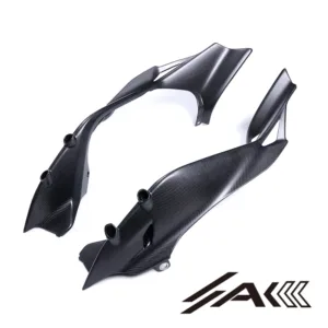 AK Carbon 100% Dry Carbon Fiber Rear Seat Side Panels For Ducati Panigale V4 V4S 2025 Installed