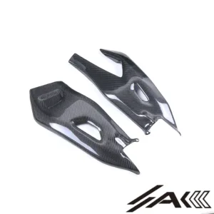 AK Carbon 100% Dry Carbon Fiber Swingarm Chain Protector Swing Arm Cover—Fits Yamaha R1 2020-2024