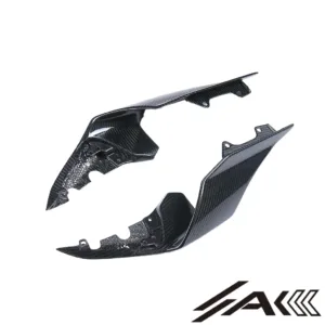 AK Carbon 100% Dry Carbon Fiber Tail Fairings Rear Seat Side Cover—Fits Yamaha R1 2020-2024