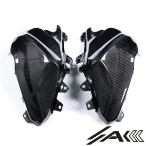 AK Carbon 100% Dry Carbon Fiber Tank Cover Protection Panels—For Triumph Daytona 660 2024+