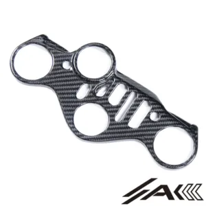 AK Carbon 100% Dry Carbon Fiber Triple Clamp Yoke Protector Cover—Fits Yamaha R1 2020-2024