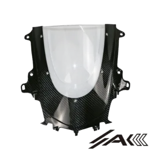 AK Carbon 100% Dry Carbon Fiber Wind Deflectors Front Windshield Windscreen Motorcycle—Fits Yamaha R1 2020-2024