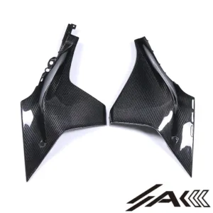 AK Carbon 100% Dry Carbon Front Upper Side Fairings Panels— Fits Yamaha R1 2020-2024