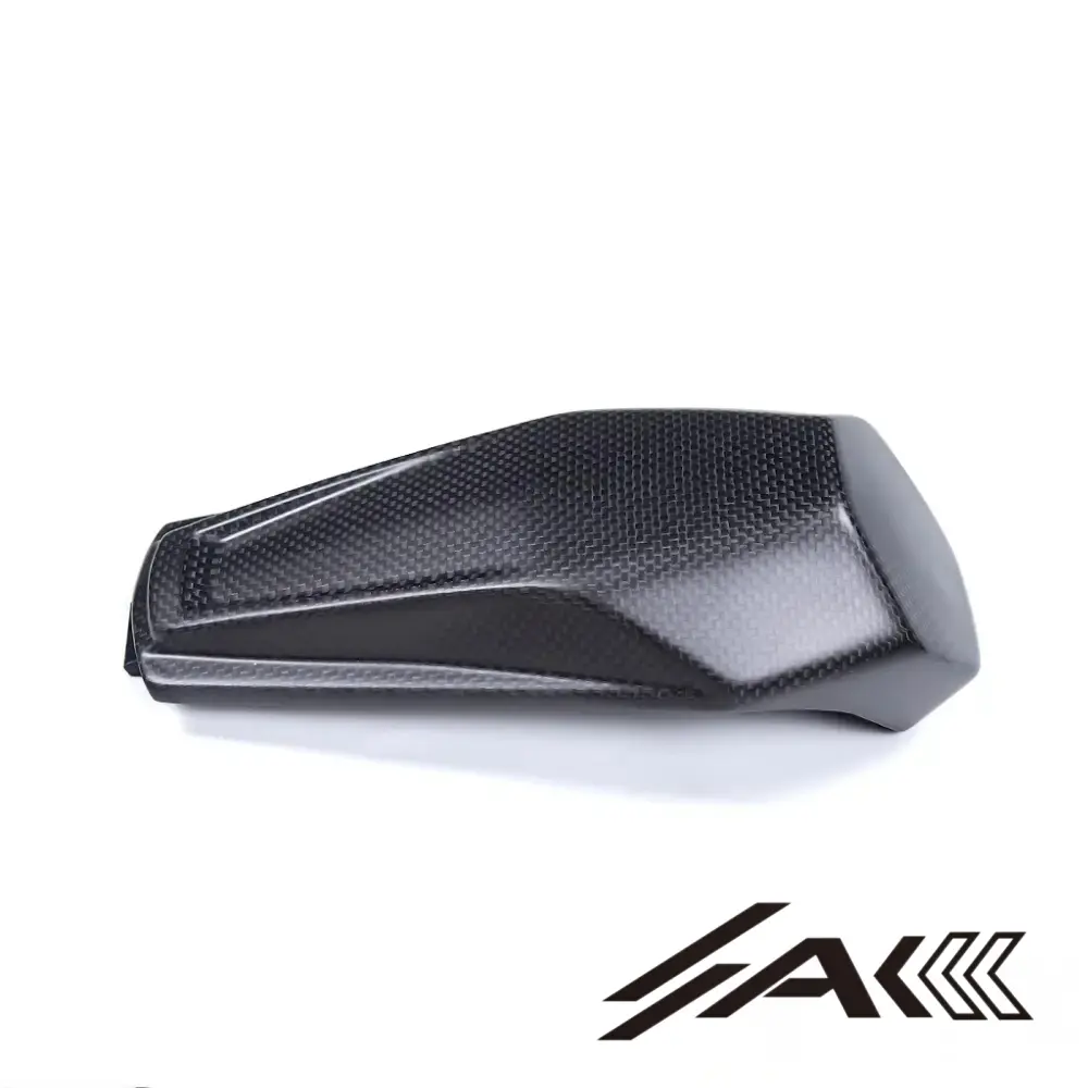 Premium Ducati Panigale V4V4S 2025 Carbon Fiber Rear Seat Cover Installed Premium Ducati Panigale V4V4S 2025 Carbon Fiber Rear Seat Cover Installed