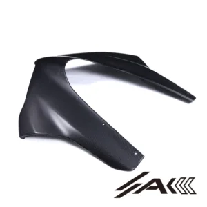 Side profile view of AK Carbon front fairing installed on 2025 Ducati Panigale V4