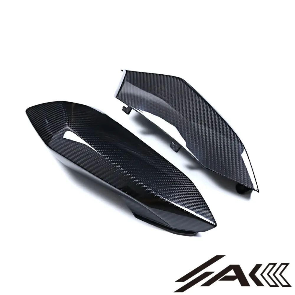 Triumph Daytona 660 Dry carbon fiber Rear Side Panels | AK Carbon triumph daytona 660 dry carbon fiber rear side panels ak carbon 2