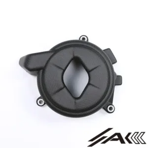 AK Carbon 100% Dry Carbon Fiber Alternator Cover Guard—Fits for Panigale V4 V4S V4R 2022-2024