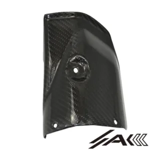 AK Carbon 100% Dry Carbon Fiber Exhaust Cover Muffler Pipe Heat Shield Guard—Fits For Yamaha R6 2017+