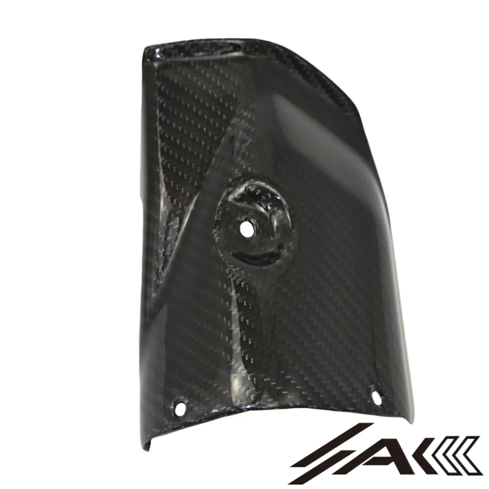AK Carbon 100% Dry Carbon Fiber Exhaust Cover Muffler Pipe Heat Shield Guard—Fits For Yamaha R6 2017+ 1 AK Carbon 100 Dry Carbon Fiber Exhaust Cover Muffler Pipe Heat Shield Guard—Fits For Yamaha R6 2017 1