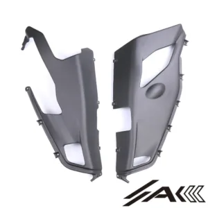 AK Carbon 100% Dry Carbon Fiber Lower Side Fairing Belly Pan Akrapovic Exhaust—Fits for Panigale V4 V4S V4R 2022-2024