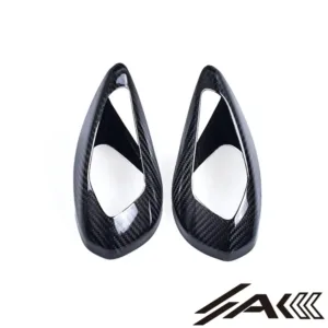 AK Carbon 100% Dry Carbon Fiber Mirror Covers—Fits for Panigale V4 V4S V4R 2022-2024