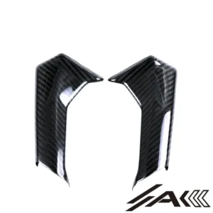 AK Carbon 100% Dry Carbon Fiber Mirror Stem Covers—Fits for Panigale V4 V4S V4R 2022-2024