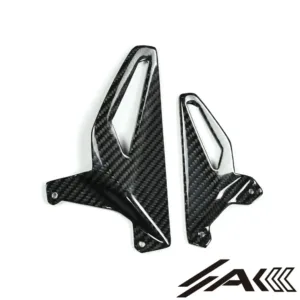 AK Carbon 100% Dry Carbon Fiber Rear Footrest Heel Guard—Fits for Panigale V4 V4S V4R 2022-2024