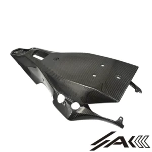 AK Carbon 100% Dry Carbon Fiber Rear Seat Panel Tail Rear Seat Lower Panel Fairing—Fits For Yamaha R6 2017+