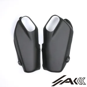 AK Carbon 100% Dry Carbon Fiber Stock Exhaust Side Panels—Fits for Panigale V4 V4S V4R 2022-2024