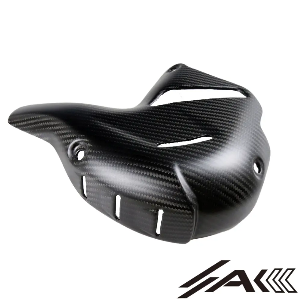 Ducati Panigale V4 V4S Dry Carbon Fiber Exhaust Cover | AK Carbon