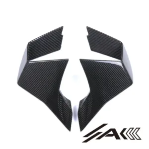 BMW M1000RR Carbon Fiber Wind Deflector Wings Fairing Front Spoiler Fixed Winglets Motorcycle Installed
