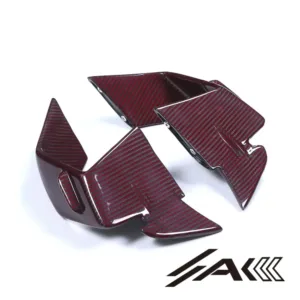BMW S1000RR Carbon Fiber Winglets Side Panels Fixed Wings Fairing Motorcycle Installed