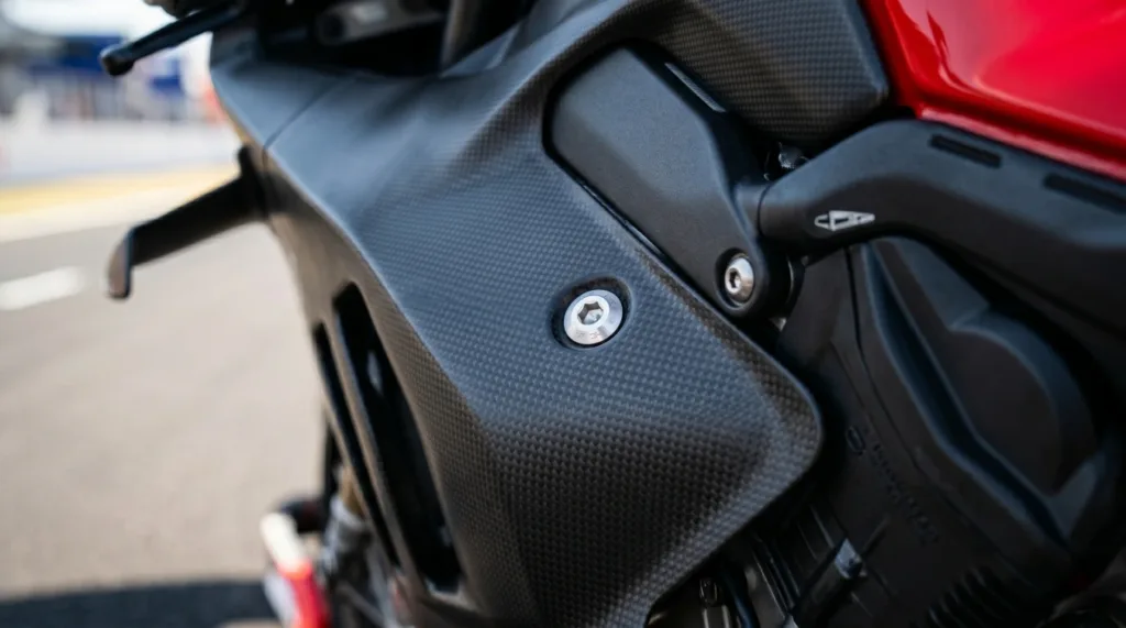 Ducati V4 Carbon Fiber Installation Diagram
