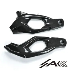 Ducati Panigale V2 V2S Carbon Fiber Swingarm Covers Installed