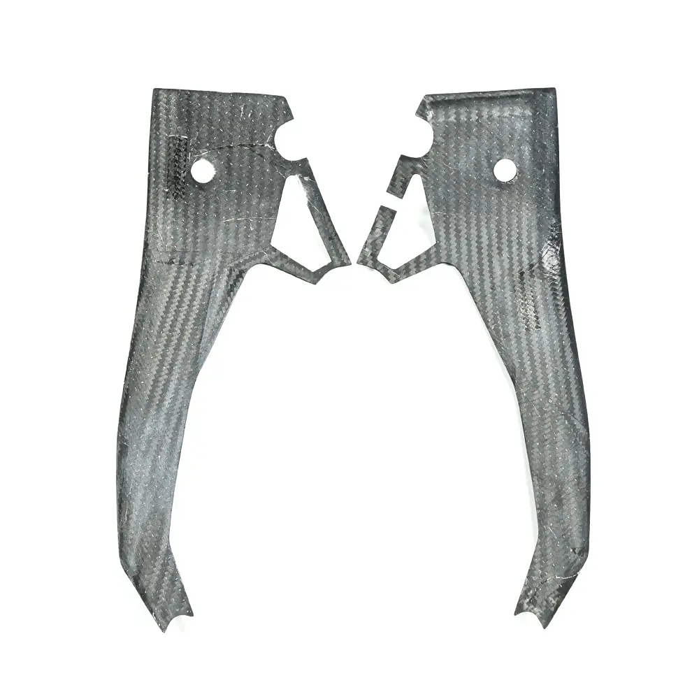 Carbon Fiber Weave Detail on Aprilia RS 660 Frame Cover Plate Carbon Fiber Weave Detail on Aprilia RS 660 Frame Cover Plate