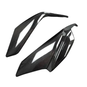 Carbon Fiber Weave Detail on Aprilia RSV4 Front Side Fairing Winglets