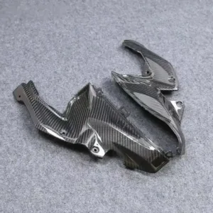 Side View of Kawasaki Z900 Carbon Fiber Front Upper Fuel Tank Inner Side Panel