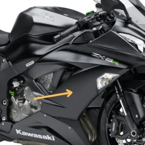 2013-2018 Kawasaki Ninja ZX-6R Carbon Fiber Front Upper Side Panel Motorcycle Fairing