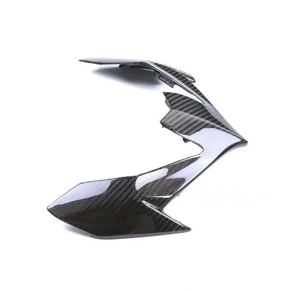 Angled View of Kawasaki Z900 Carbon Fiber Front Upper Nose Headlight Fairing Panel Angled View of Kawasaki Z900 Carbon Fiber Front Upper Nose Headlight Fairing Panel
