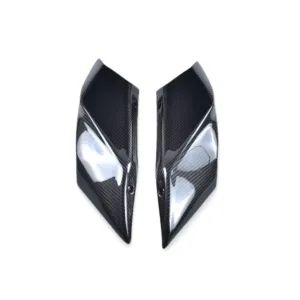 Angled View of Kawasaki Ninja H2 H2R Carbon Fiber Rear Tail Seat Side Panels
