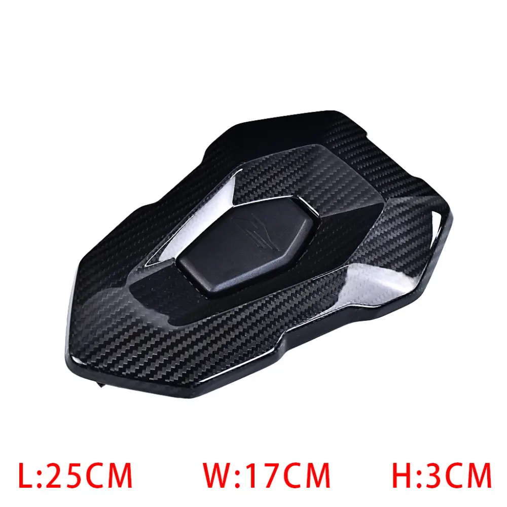 Side View of BMW S1000R Carbon Fiber Rear Pillion Seat Cover Side View of BMW S1000R Carbon Fiber Rear Pillion Seat Cover