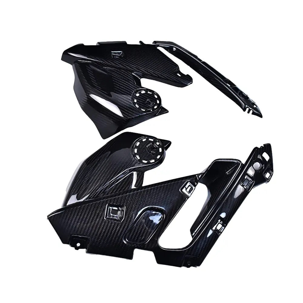 Carbon Fiber Weave Detail on BMW S1000R Inner Side Cover Panels Carbon Fiber Weave Detail on BMW S1000R Inner Side Cover Panels