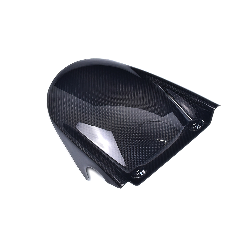 Angled View of Aprilia RSV4 / 2011-2020 Tuono V4 1100 Carbon Fiber Rear Fender Hugger Angled View of Aprilia RSV4 / 2011-2020 Tuono V4 1100 Carbon Fiber Rear Fender Hugger