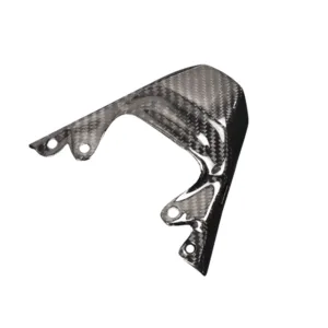 Angled View of Kawasaki Ninja ZX-6R Carbon Fiber Rear Seat Tail Light Cover