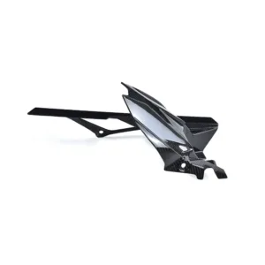 Angled View of Kawasaki Ninja ZX-4R/ZX-4RR Carbon Fiber Rear Fender Hugger
