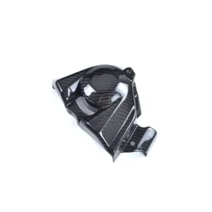 Carbon Fiber Weave Detail on Kawasaki Ninja H2 H2R Engine Sprocket Cover