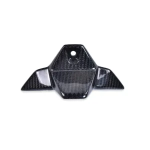 Angled View of BMW S1000R Carbon Fiber Headlight Upper Fairing Cover