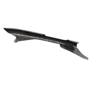 Angled View of Kawasaki Ninja ZX-6R Carbon Fiber Chain Guard Cover