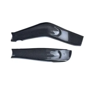 Angled View of Kawasaki Ninja ZX-4R/ZX-4RR Carbon Fiber Swingarm Cover