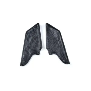 Side View of Honda CBR1000RR-R Carbon Fiber Rearset Heel Guard Plates