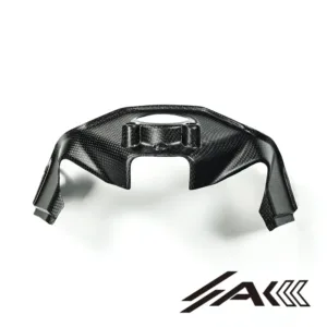 Ducati Panigale V2 Carbon Fiber Ignition Lock Cover Installed