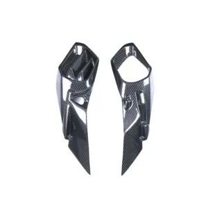 Angled View of Kawasaki Ninja H2 H2R Carbon Fiber Front Hood Air Intake Cover