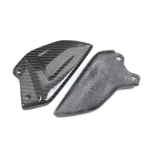 Angled View of Honda CBR1000RR-R Carbon Fiber Rear Heel Guards